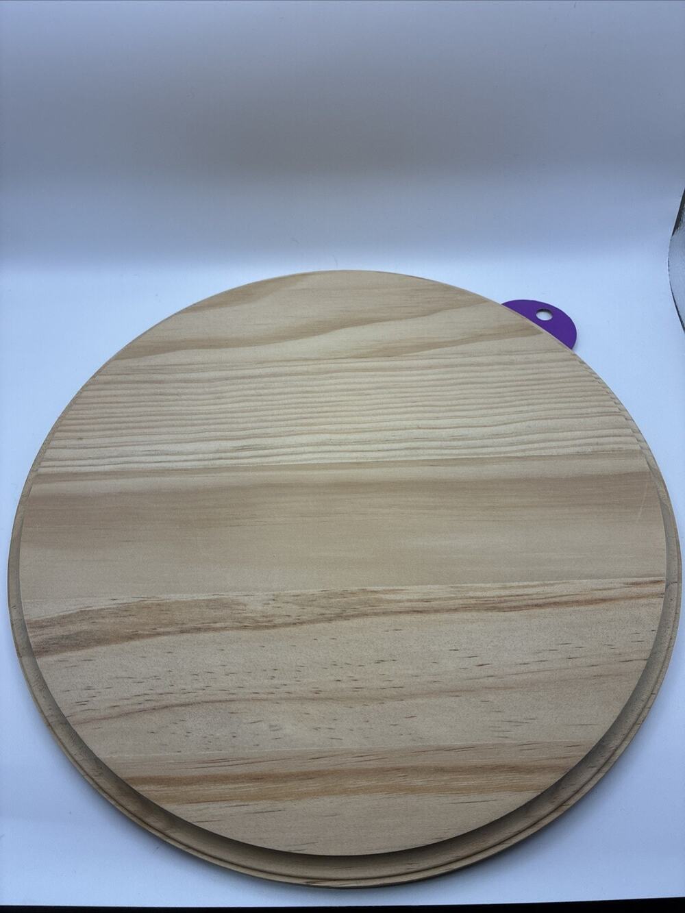 DIY Wood Shaped Round Tray Base Unfinished Craft Kit - Mondo Llama 12"